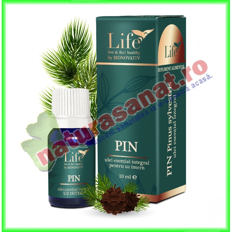 Pin (Pinus sylvestris) Ulei Volatil Esential Integral 10 ml - Bionovativ - www.naturasanat.ro